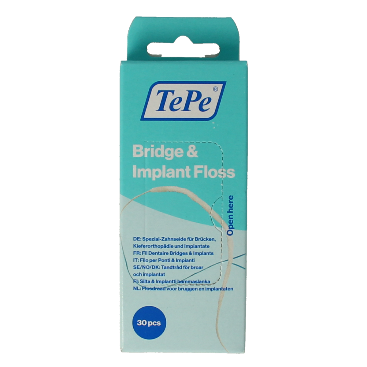 TePe Bridge & implant floss 30.00 Stuks