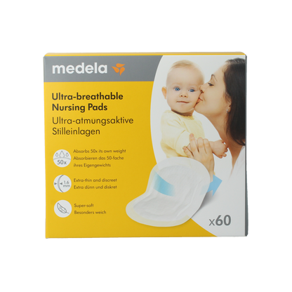 Medela Zoogcompressen ultra ademend 60.00 Stuks