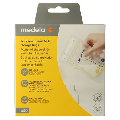 Medela Moedermelk bewaarzakjes 210ml 50.00 Stuks