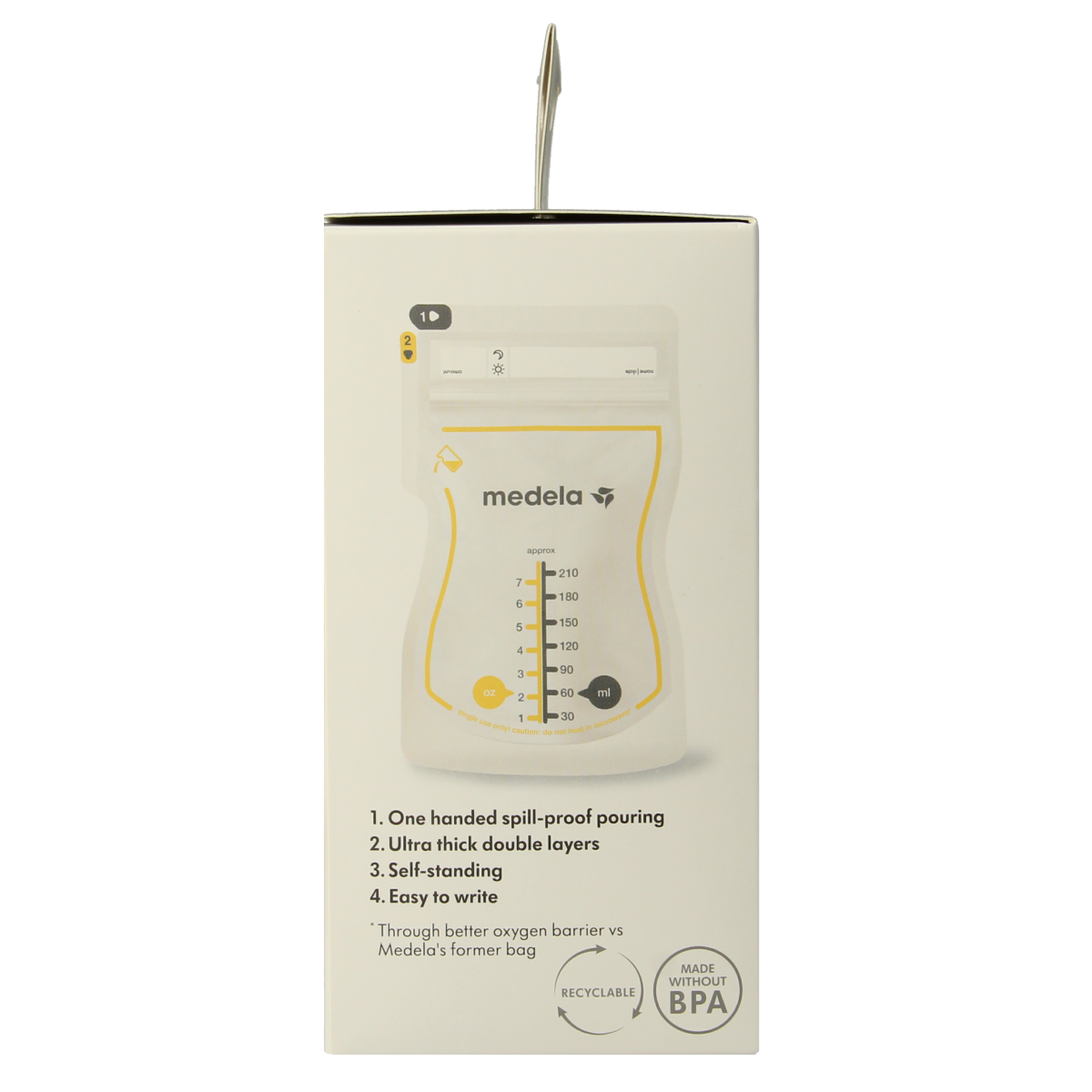 Medela Moedermelk bewaarzakjes 210ml 50.00 Stuks
