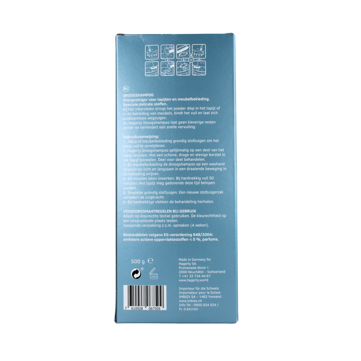 Hagerty Tapijt droogshampoo 500.00 Gram