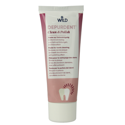 Wild  Depurdent clean & polish whitening tandpasta 75.00 Milliliter