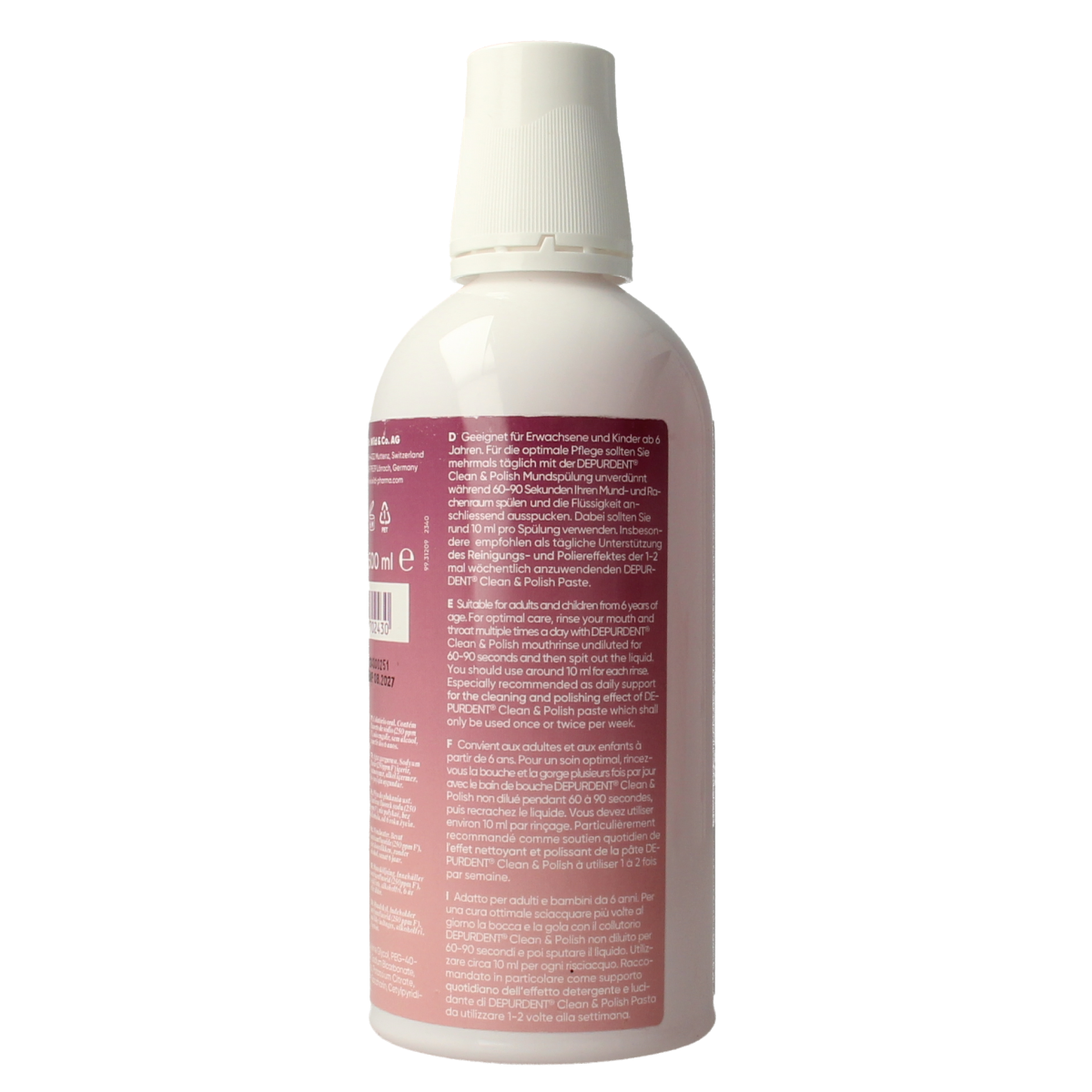 Wild  Depurdent clean & polish mondwater 500.00 Milliliter