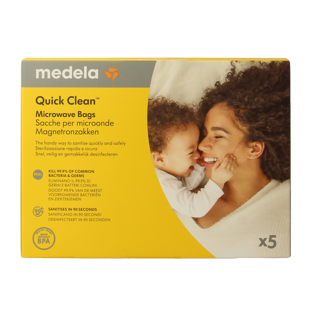 Medela Quick clean magnetronsterilisatiezakken 5.00 Stuks