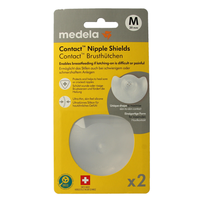 Medela Contact tepelhoedjes maat M 1.00 Paar