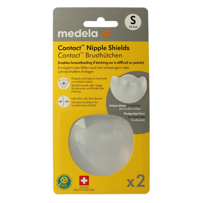 Medela Contact tepelhoedjes maat S 1.00 Paar