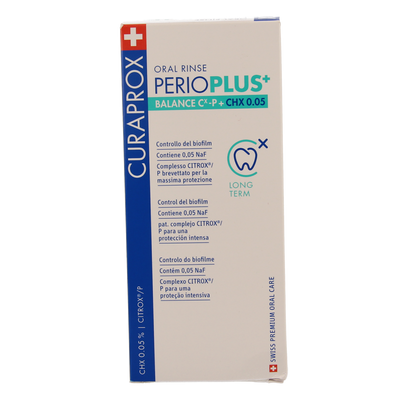 Curaprox Perio plus+ balance CHX 0.05 mondspoeling 200.00 Milliliter