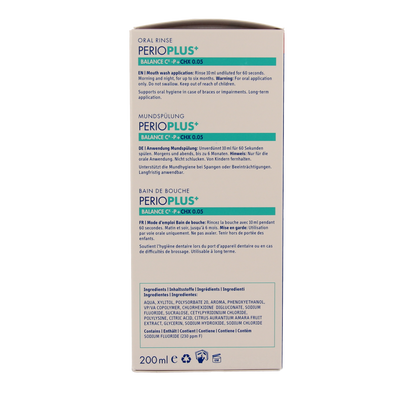 Curaprox Perio plus+ balance CHX 0.05 mondspoeling 200.00 Milliliter