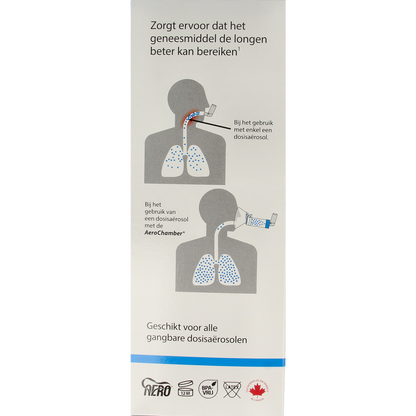 Diversen Aerochamber plus flower VU+ volwassen masker 1.00 Stuks