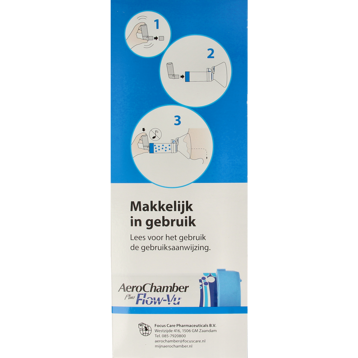 Diversen Aerochamber plus flower VU+ volwassen masker 1.00 Stuks