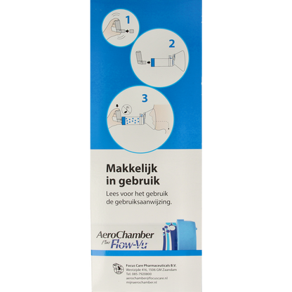 Diversen Aerochamber plus flower VU+ volwassen masker 1.00 Stuks