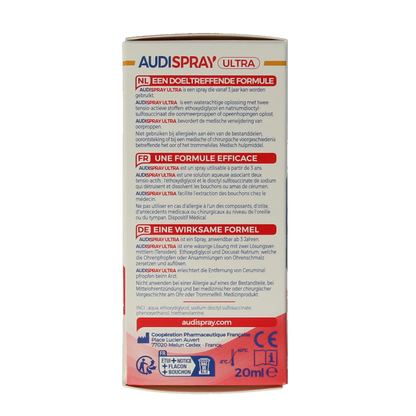 Audispray Ultra oorsmeerprop 20.00 Milliliter