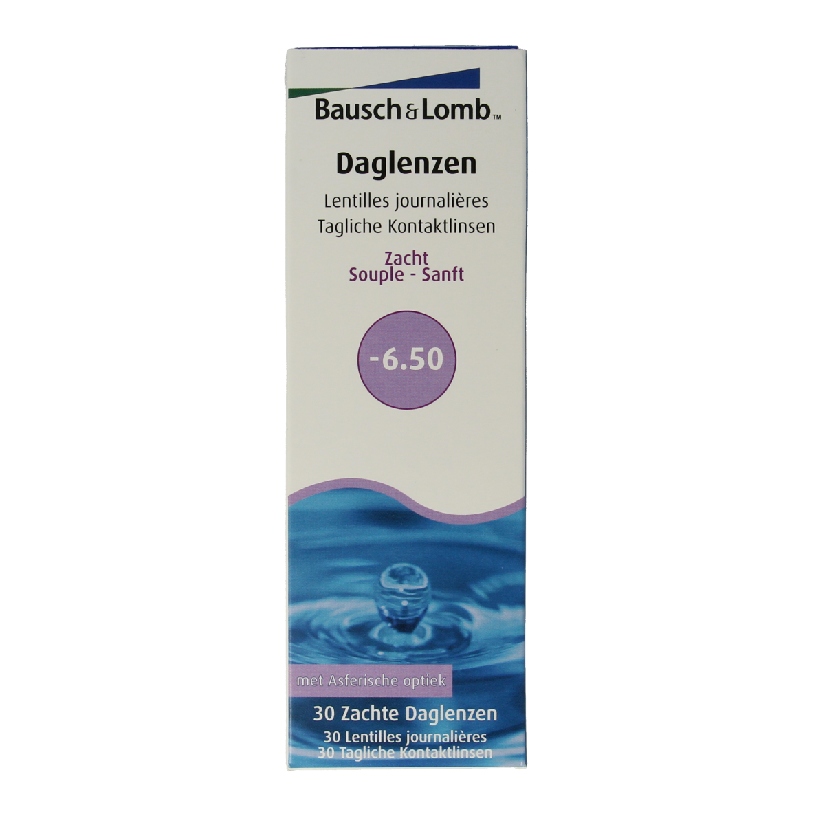 Bausch & Lomb Daglenzen -6.50 30.00 Stuks