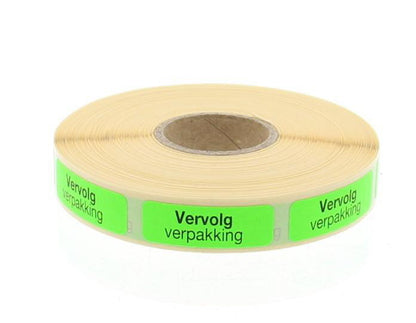 Blockland Strooketiket vervolg verpakking 30 x 10mm 1000.00 Stuks