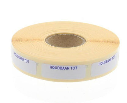 Blockland Strooketiket houdbaar tot 30 x 10mm 1000.00 Stuks