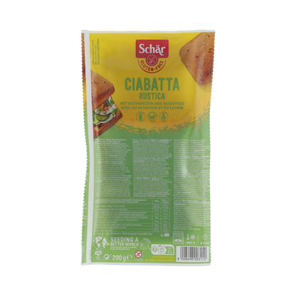 Schar Ciabatta rustica glutenvrij 4.00 Stuks