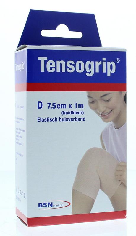 Tensogrip Elastisch buisverband D 1m x 7.50cm huidskleur 1.00 Stuks