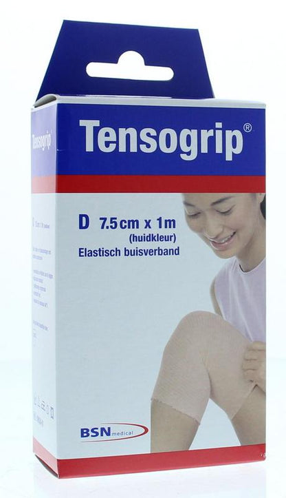 Tensogrip Elastisch buisverband D 1m x 7.50cm huidskleur 1.00 Stuks