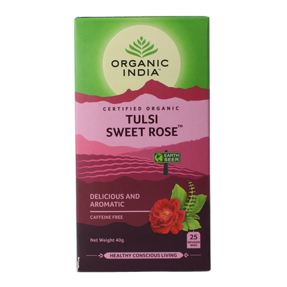 Organic India Tulsi sweet rose thee bio 25.00 Stuks