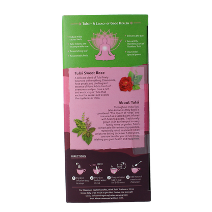 Organic India Tulsi sweet rose thee bio 25.00 Stuks