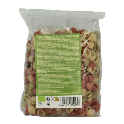 Bioidea Grote schelp tricolore bio 500.00 Gram