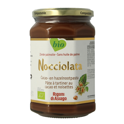 Nocciolata Chocolade hazelnootpasta bio 650.00 Gram