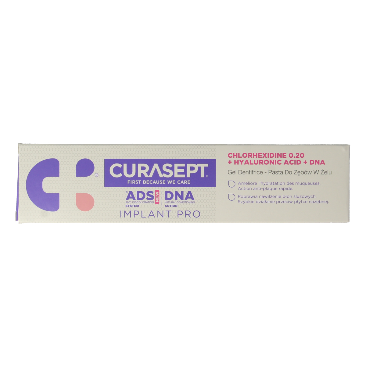Curasept ADS DNA Implant Pro 720 CHX 0,20% + HA tandpasta 75.00 Milliliter