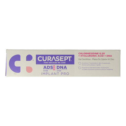 Curasept ADS DNA Implant Pro 720 CHX 0,20% + HA tandpasta 75.00 Milliliter