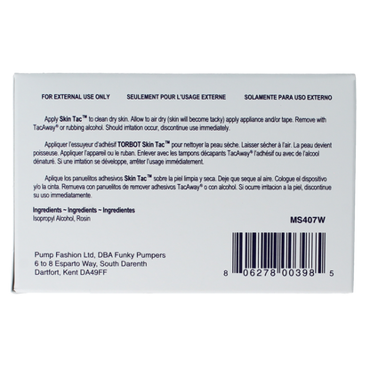 Diversen Skin tac wipe MS407W 50.00 Stuks