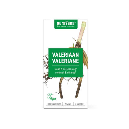 Purasana Valeriaan vegan 70.00 Vegetarische capsules
