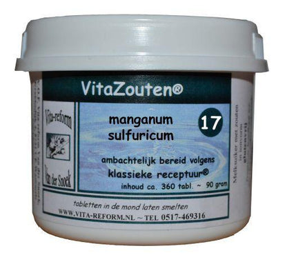 Vitazouten Manganum sulfuricum VitaZout nr. 17 360.00 Tabletten