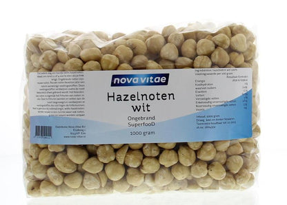 Nova Vitae Hazelnoten wit ongebrand raw 1.00 Kilogram