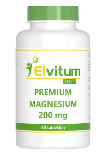 Elvitum  Premium magnesium 200mg 90.00 Tabletten