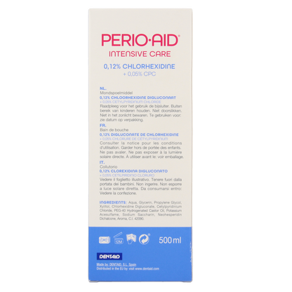 Perio Aid Intensive Care mondspoelmiddel 0.12% CHX 500.00 Milliliter