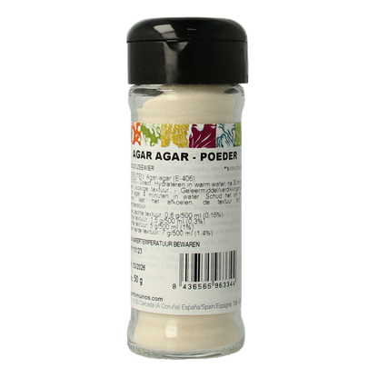 Porto-Muinos Agar agar poeder bio 50.00 Gram