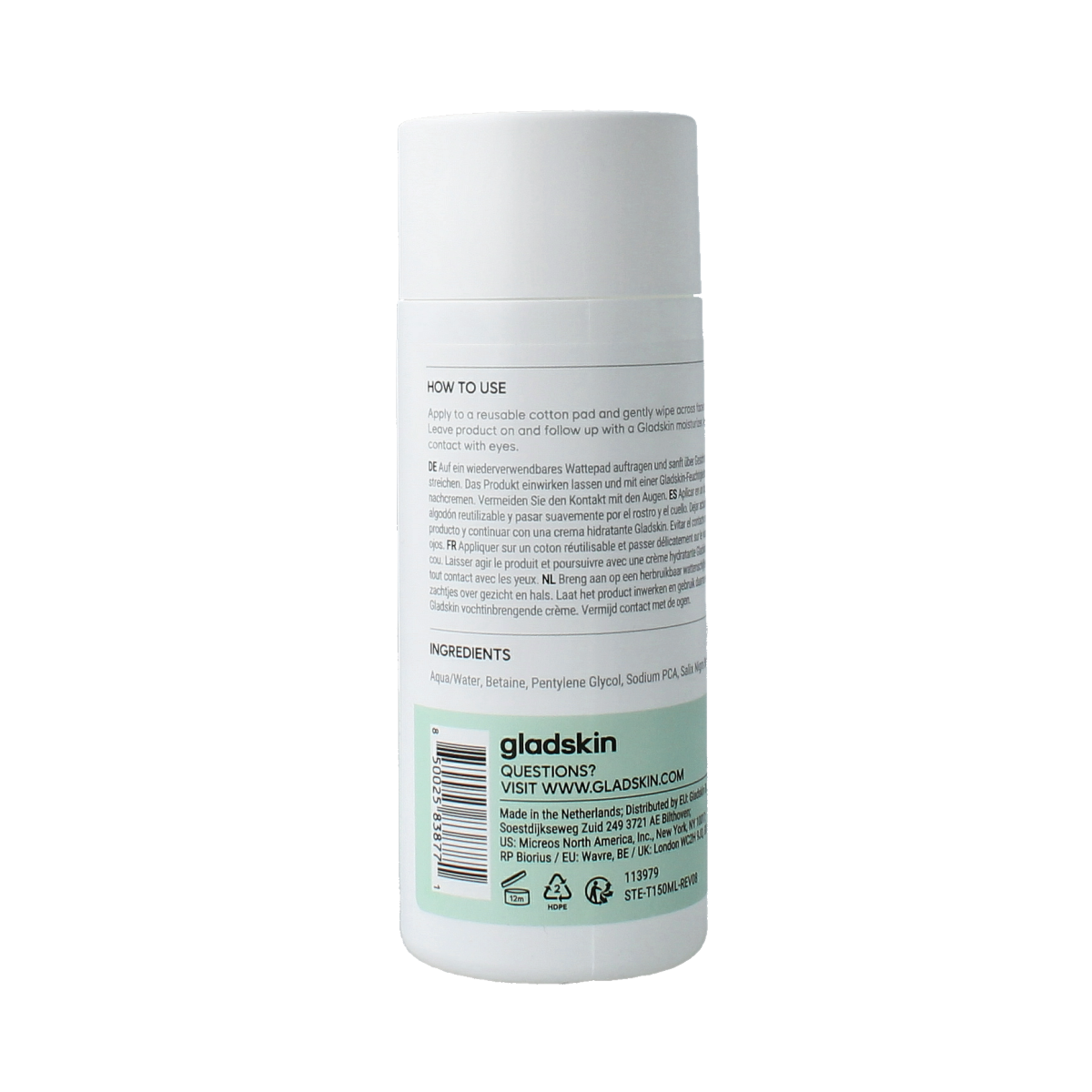 Gladskin Tonic gentle touch 150.00 Milliliter