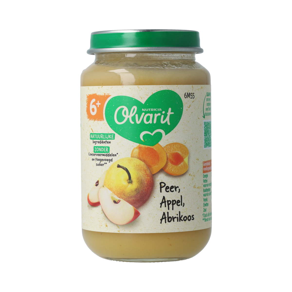 Olvarit Peer appel abrikoos 6M55 200.00 Gram