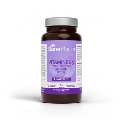 SanoPharm Vitamine B5 pantotheenzuur 100mg 60.00 Tabletten