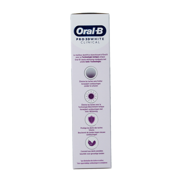 Oral B Tandpasta 3D white clinical radiant 75.00 Milliliter