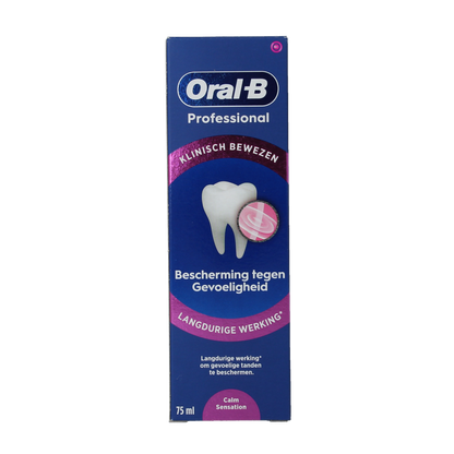 Oral B Tandpasta professional calming sensitive protect 75.00 Milliliter