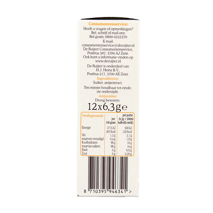 De Ruyter Anijsstaafjes poeder 75.60 Gram