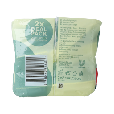 Zwitsal Billendoekjes met lotion 65 stuks 2.00 Stuks