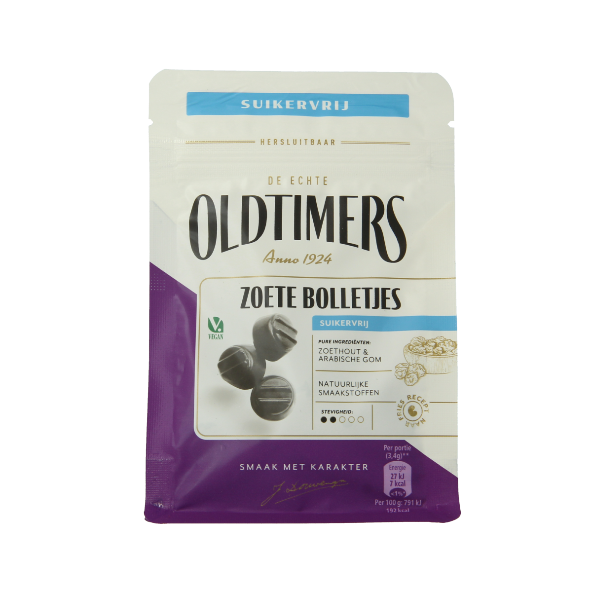 Oldtimers Zoete bolletjes suikervrij 100.00 Gram