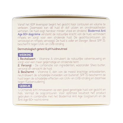 Biodermal Dagcreme anti-age 60+ 50.00 Milliliter