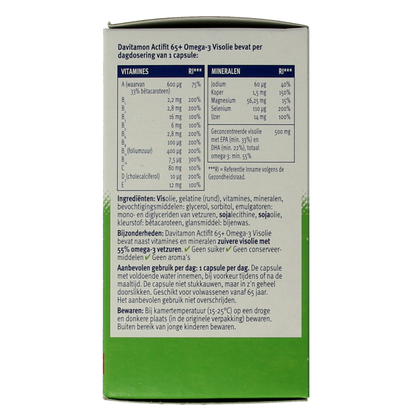 Davitamon Actifit 65+ omega 3 80.00 Capsules