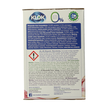 Klok Waspoeder kleur 1170.00 Gram