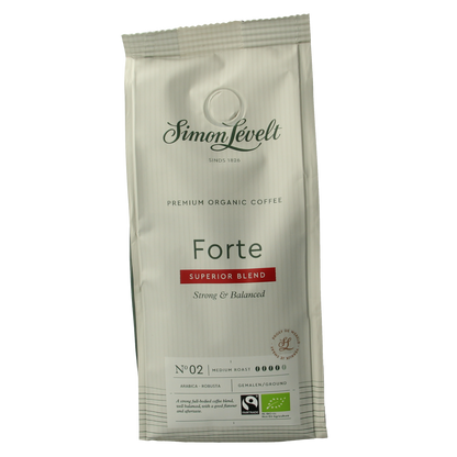 Simon Levelt Cafe organico forte snelfilter bio 250.00 Gram