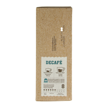Biocafe Decafe capsules bio 20.00 Stuks