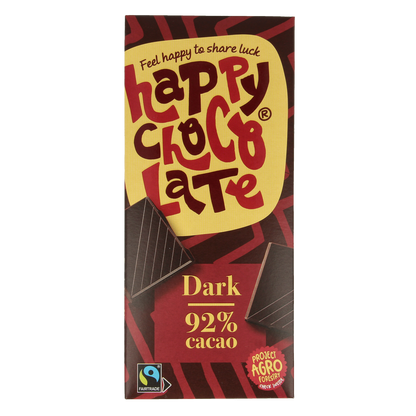 Happy Chocolate Puur 92% bio 85.00 Gram