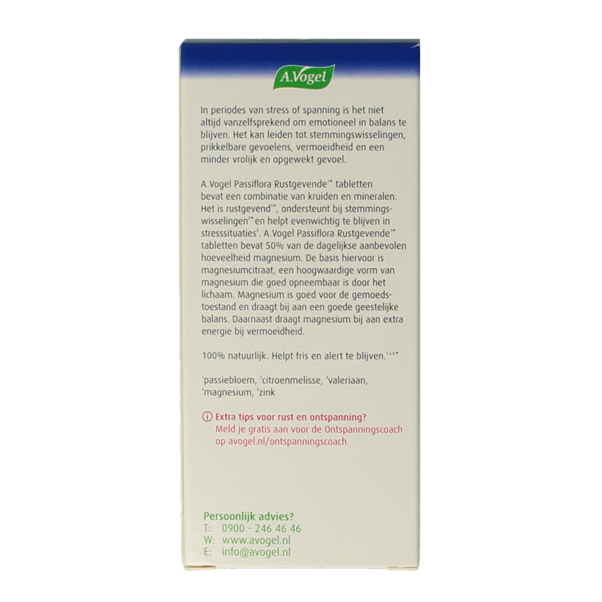A Vogel Passiflora rustgevende tabl. stemmingswisselingen 30.00 Tabletten